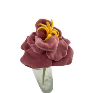 CJ Hendry Plush Flower Pink Flower Market Cle de Peau Beaute Art Decor 18"